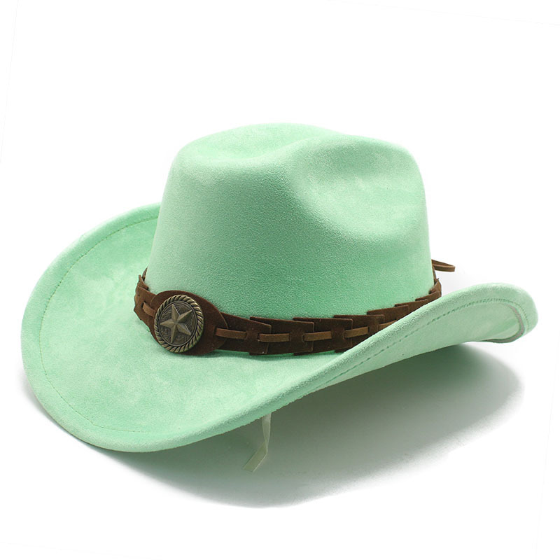 Fluorescent green suede