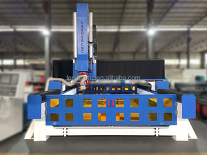 Máquina enrutadora CNC Leeder CNC de 5 ejes para grabado de madera, 5 ejes, maquinaria de madera giratoria de 360 grados