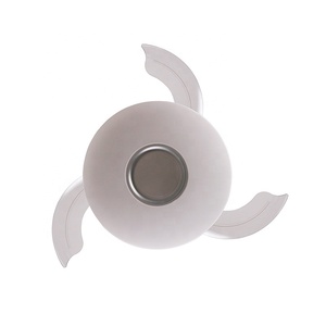 Modern APP uzaktan kumanda RGB lamba müzik hoparlörü WIFI Alexa oturma odası DC Motor geri çekilebilir LED tavan vantilatörü ile LED ışık - Product Image 6