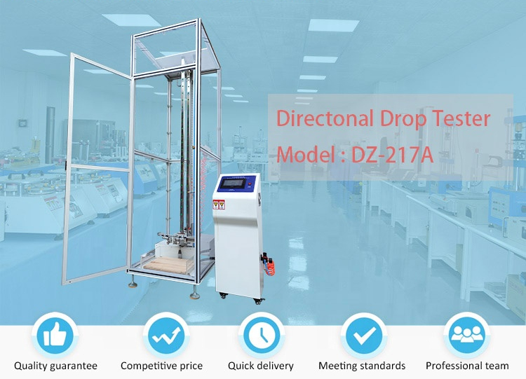 ZONHOW DZ-217A Mobile PC Directional drop tester, 300mm Fall Height Pneumatic Drop Tester