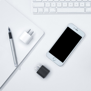 เครื่องชาร์จเร็วก้อนน้ำแข็งขนาดเล็ก30W PD30W แบบกำหนดเองสำหรับ Apple โทรศัพท์มือถือ u.s EU พร้อม QC3.0ทำจากแกลเลียมไนไตรด์ (Gan) - Product Image 2