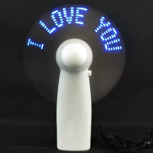 <strong>Led</strong> Custom Message <strong>Mini</strong> Handheld <strong>Fan</strong> Electric <strong>Led</strong> Light up <strong>Fan</strong> Programmable <strong>Led</strong> <strong>Flashing</strong> Message <strong>Mini</strong> <strong>Fan</strong> - Product Image 1