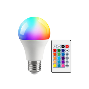 AC100-240V หลอดไฟ LED 10W E27ไฟบาร์อินฟราเรดรีโมทคอนโทรลไฟ LED สีคริสต์มาส RGB แสงบรรยากาศห้างสรรพสินค้า - Product Image 1