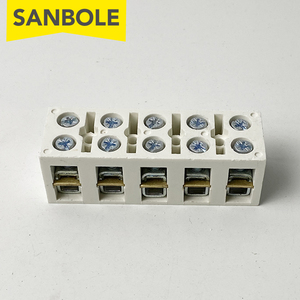 Base de aislamiento de resina de tipo fijo, 60A/5P, terminales de conexión con tornillos, placa de conector, JX-6005 - Product Image 3