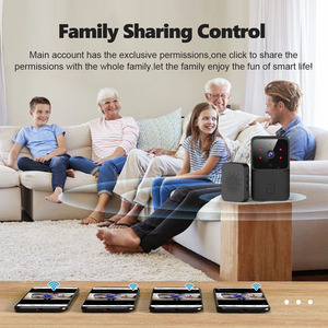 Llamada móvil Ángulo de visión 85 Wifi Conexión Bluetooth Intercomunicador de audio de 2 vías Timbre de puerta inalámbrico