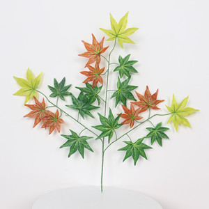 SGS認定のカラフルな人工緑の葉大きな木のための偽のカエデの葉 - Product Image 5