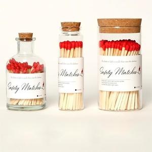 Safety Luxury Personalized 96 MM <strong>Matches</strong> Long Safety <strong>Matches</strong> in Glass Jar With Logo High Quality Colored <strong>Matches</strong> - Product Image 1