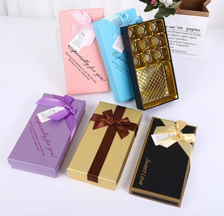 Cocok 18 Buah Kotak Kemasan Hadiah Cokelat Tas Permen Manis dengan Isian Blister Kotak Hadiah Festival