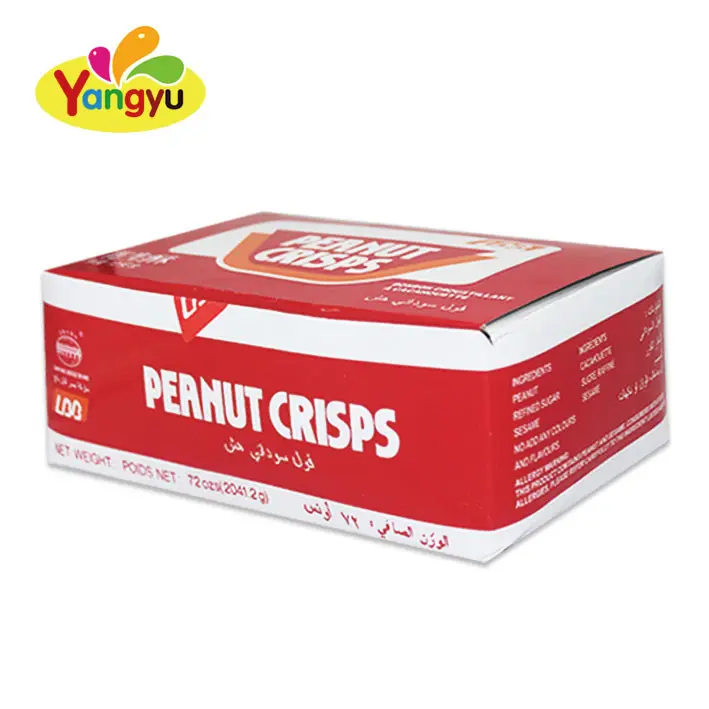 Melhor Classificado Lazer Snack Food Amendoim Doce Crisp Doces De Amendoim Crocante