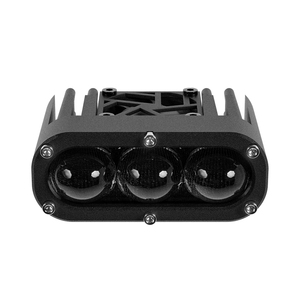 TAOCHIS bi led lens ızgara ışık ile 3 gözler motosiklet için yüksek düşük ışın 54w spot beyaz ve sarı renk - Product Image 4