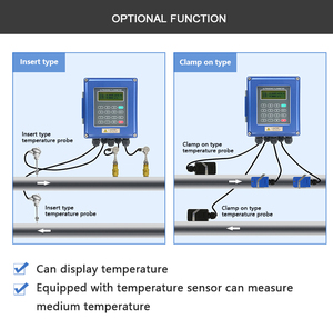 Holykell düşük maliyetli kaliteli ekleme rs485 modbus ultrasonik debimetre btu sıcaklık sensörü - Product Image 4