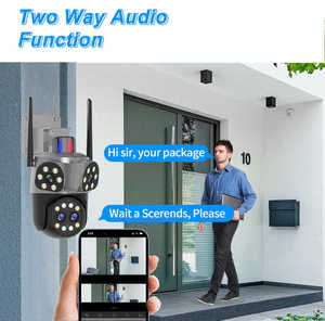 Cámara IP segura WiFi para exteriores para protección del hogar 4K 8MP CCTV Video con AI Body Tracking Micrófono incorporado Red PTZ Características - Product Image 6