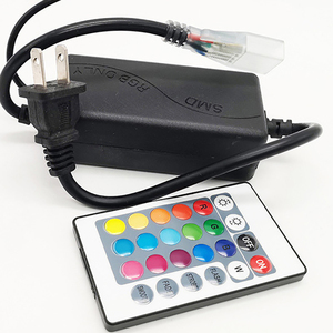 ИК-контроллер 4 pin 24 кнопки RGB ИК пульт дистанционного управления высокой мощности мигающий 220 В светодиодные полосы света разъем светодиодный контроллер драйвера - Product Image 1