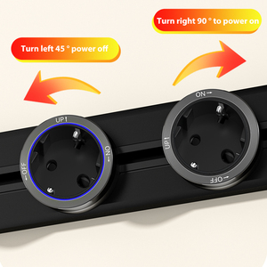 Flexible Power Rail <strong>System</strong> with LED Light Smart Office Desktop Wall Mounted&amp;<strong>Embedded</strong> Power Track Socket - Product Image 2
