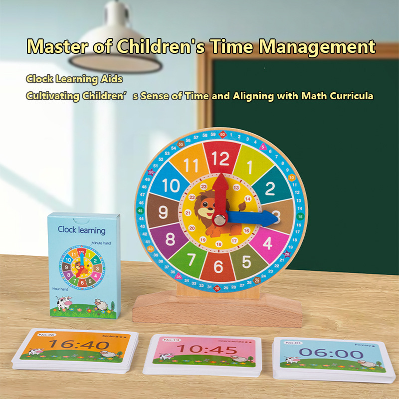 Colorido-All-English Beech Wood Base Clock