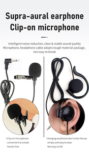 Sistema de guía turístico bidireccional de 2,4G Sistema de guía turístico Radio de mano Sistema de intercomunicación de audio inalámbrico F60 - Product Image 6