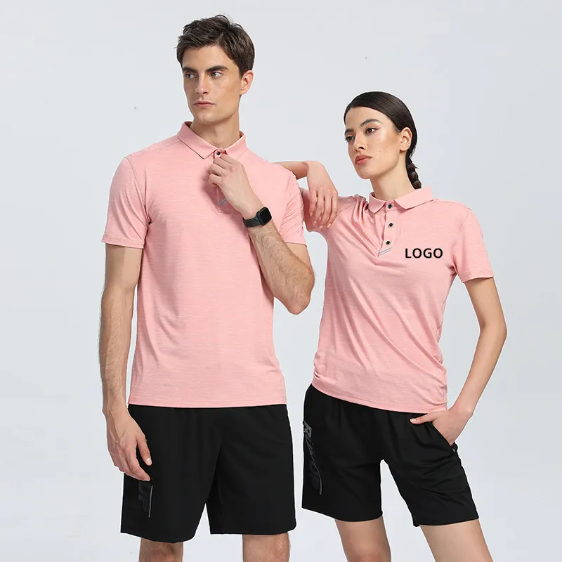 Großhandel Golf Polo Shirt Blank Custom Casual Atmungsaktive Herren Workout Running Gym Fitness T-Shirt Outdoor Sports Wear Kleidung