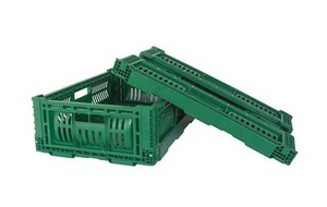 Customizable <strong>600</strong>*<strong>400</strong>*300MM PP Plastic Crate Foldable EU Style Mesh Turnover <strong>Box</strong> for Storage Stackable and Practical - Product Image 4