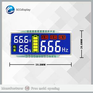 Custom 7 segmento HTN negativo Display a colori modulo SJXDGN031 schermo LCD a basso consumo energetico - Product Image 4
