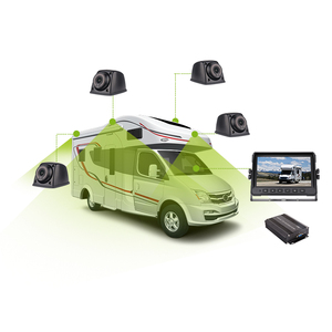 圆形鸟瞰汽车系统4路广角防水3D无缝度360全景摄像机 - Product Image 1