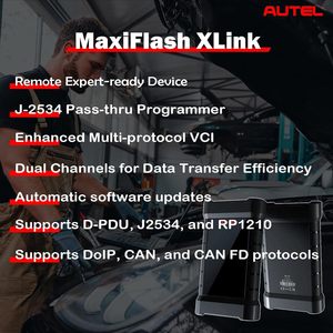 2024 Autel MaxiFlash XLink J2534 herramienta remota experta ECU dispositivo de programación funciona con PC teléfono móvil Autel Ultra MS919 MS909 - Product Image 4