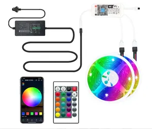 Holiday Smart <strong>LED</strong> Strip 5m RGB COB 12v Remote <strong>Control</strong> Via APP WiFi IP65 Decorative <strong>Lighting</strong> Auto Color Rendering 2835 Strip&quot; - Product Image 6
