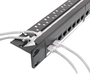 19-Inch 1U Rack Mount CAT6/CAT5E/CAT6A UTP RJ45 Network <strong>Patch</strong> <strong>Panel</strong> 24 <strong>Port</strong>/48 <strong>Port</strong> CAT6/CAT5E/CAT6A <strong>Patch</strong> <strong>Panel</strong> Network Cables - Product Image 1