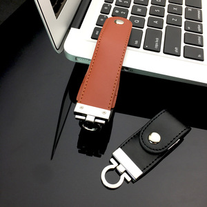 新产品PU皮革u盘钥匙扣4Gb 8Gb 16Gb 32gb Usb 2.0 Pendrive定制标志存储u盘闪存笔驱动器 - Product Image 5