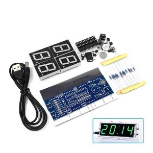 DIY KIT Electronic <strong>Clock</strong> LED Microcontroller Kit Digital <strong>Clock</strong> Time Light Control Temperature Thermometer Red/Blue/Green/White - Product Image 6
