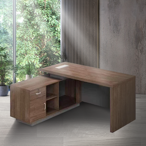 Escritorio de madera sólida minimalista para estudio, escritorio de lujo ligero con cajón de almacenamiento boss - Product Image 2