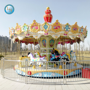 子供と大人のためのカルーセル屋外遊園地ファイバーグラスとスチール素材住宅用ホット人気 - Product Image 6