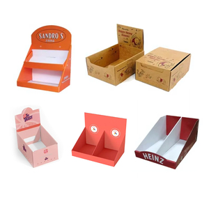 Soporte de exhibición de papel corrugado con logotipo personalizado, Mostrador de cartón, caja de embalaje al por menor, caja de exhibición Pdq, Mostrador de aperitivos, caja de exhibición - Product Image 6