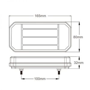 E-Mark ไฟท้าย LED สีแดงอำพันแบบไดนามิกไฟหยุดสัญญาณ LED ไฟท้ายรถพ่วงสำหรับรถพ่วงรถบรรทุก RV - Product Image 6