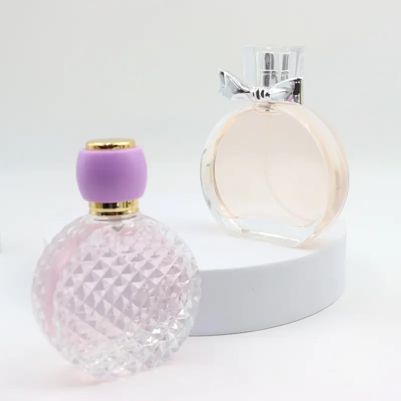 Envases de cosméticos de Diseño de Moda de 100 Ml, botella de Perfume de vidrio barata única