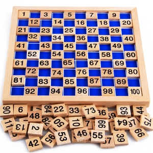 数学1-100連続数カウントボード木製数数学学習玩具 - Product Image 3