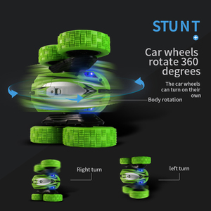Ferngesteuertes自動360度摩擦車ラジコン車両回転ライトおもちゃ2.4Ghz Led 4WdRcスタントカーダブルサイド - Product Image 6
