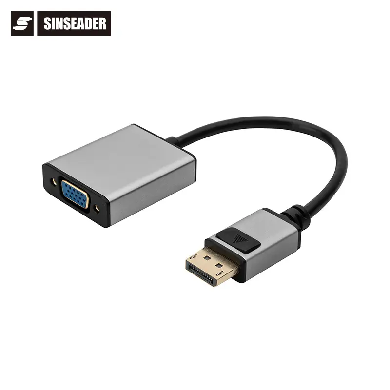 อะแดปเตอร์ DP มินิ HD อลูมิเนียม DP ไปยัง HDMI/Vga/Dvi/Mini DP