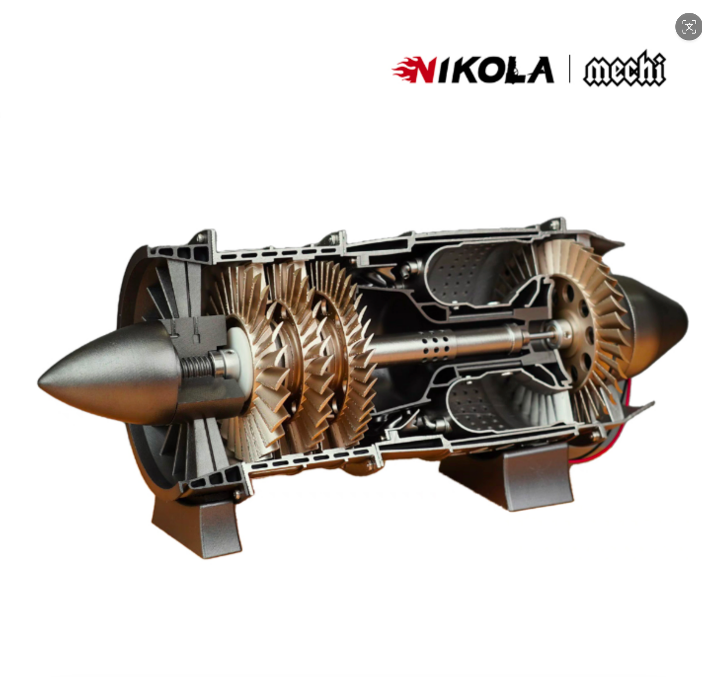 Fighter jet engine model