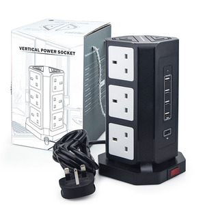 英国电源板电涌保护器电缆铅多索塔套接字扩展 USB - Product Image 6
