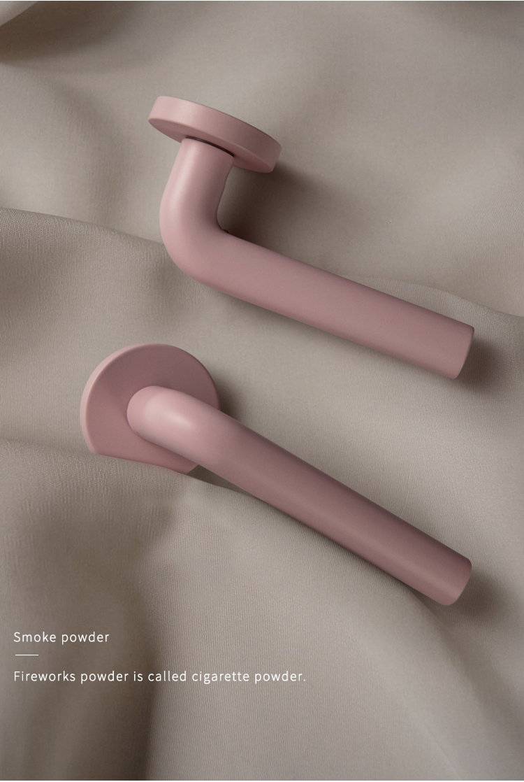 EADER Door handle Morandi pink design door handle fashion minimalist art door handle set