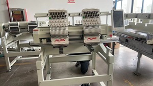Hot Sale Two Head12/15 Needles Embroidery Machine <strong>Computer</strong> T-shirt Garment Sequins Needles Computerized Embroidery Machine - Product Image 2