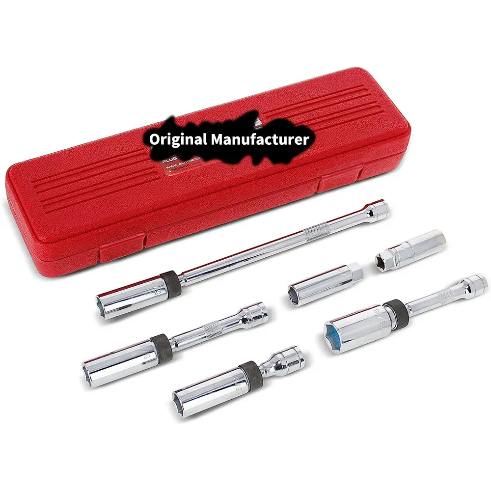 Spark Plug Socket Set 6 Piece Drive Conjunto De Extensão De Soquete Magnético Reparação Auto Tool Set KIT Box