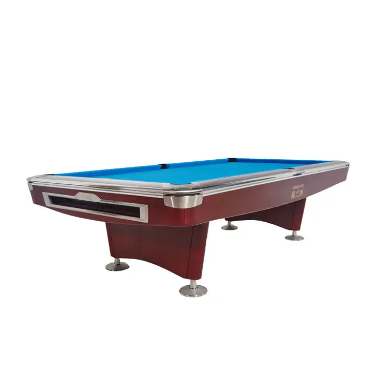 Moda venda quente 9ft indoor bilhar tabela oem coreia japonesa 8 pés 10ft aço sólido de madeira borracha almofada snooker pool table