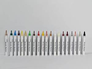 OEM双尖亚克力记号笔<span class=keywords><strong>20</strong></span>色防水永久亚克力涂料亚克力记号笔用于绘画涂鸦