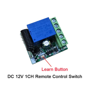 KR1201B และ KT08-4 DC 12V 1CH 433Mhz RF ไร้สายรีเลย์รีโมทคอนโทรลแสงชั่วขณะสวิทช์เครื่องส่งสัญญาณพร้อมตัวรับสัญญาณ (1 รีเลย์) - Product Image 3