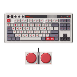 超美しい8BitDoレトロワイヤレスメカニカルキーボード3モデル87キーBT/2.4G/有線用ホワイトアクシスゲーミングキーボード - Product Image 3
