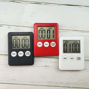 Цветные сверхтонкие кухонные часы с цифровым ЖК-экраном, квадратный таймер для приготовления пищи, обратный отсчет, будильник, магнитные часы - Product Image 4
