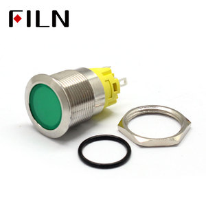 Impermeabile IP67 Metallo LED di Avvertimento Indicatore luminoso di Segnale Lampada Pilota push button switch Filo 3V 5V 12V 220v a scatto momentaneo - Product Image 5
