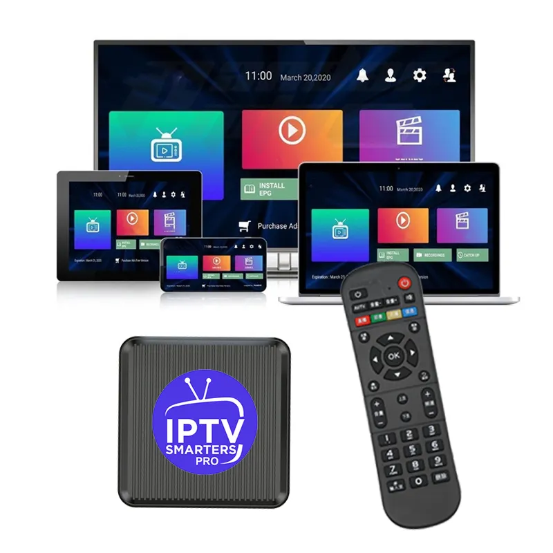 MEGA OTT IPTV Set-Top Box 4K M3uรายการสเปนเยอรมนีUSAแคนาดาทดสอบฟรีXtream Smarters Pro IPTVสมัครสมาชิก 12monthsกล่องทีวี