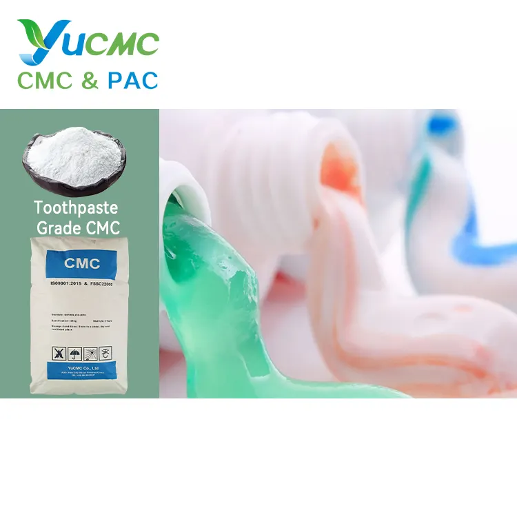 Pasta de dientes Yucmc Grado Sodio Carboximetil Celulosa CMC